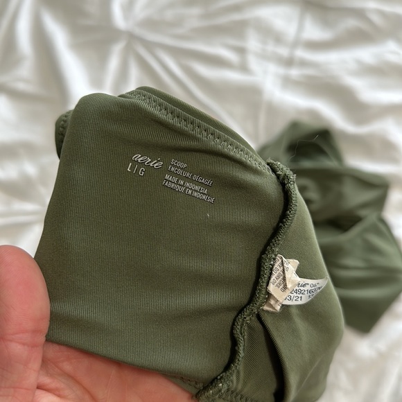 Aerie Scoop Green Bikini Top Large *Bottoms Not Included - Picture 6 of 6